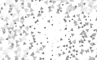 Light Silver, Gray vector template with crystals, triangles.