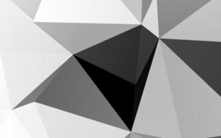 Light Silver, Gray vector polygon abstract backdrop.