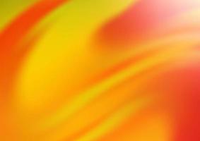 Light Red, Yellow vector blurred shine abstract template.