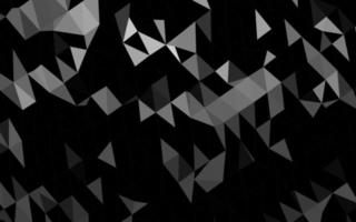 cubierta de mosaico de triángulo de vector gris plateado oscuro.