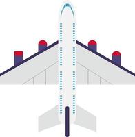 avión volador, ilustración, vector sobre fondo blanco.