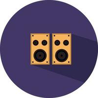 Wooden speakers, illustration, vector on a white background.