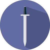 Long sword, illustration, vector on a white background.