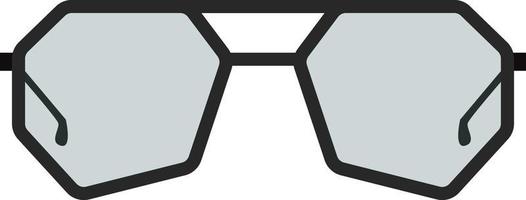 Sun glasses, illustration, vector on a white background.