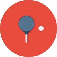 Tennis racket, illustration, vector on a white background.