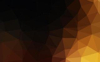 Dark Yellow, Orange vector blurry triangle pattern.