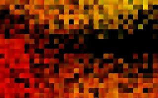 Dark Yellow, Orange vector template with crystals, rectangles.