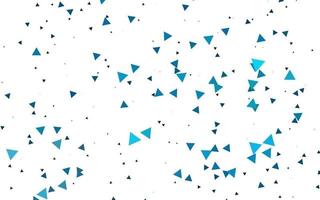 Light BLUE vector template with crystals, triangles.