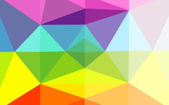Light Multicolor, Rainbow vector low poly texture.
