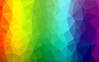 Light Multicolor, Rainbow vector shining triangular template.