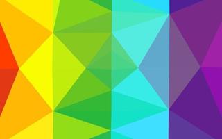 Light Multicolor, Rainbow vector polygonal template.