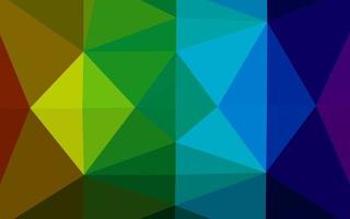 Light Multicolor, Rainbow vector shining triangular template.