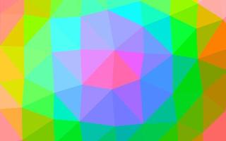 Light Multicolor, Rainbow vector shining triangular background.