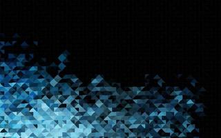 Dark BLUE vector cover in polygonal style.