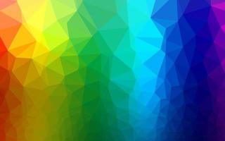 Light Multicolor, Rainbow vector triangle mosaic template.