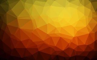 Dark Orange vector shining triangular pattern.