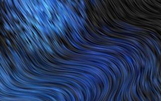 Dark BLUE vector background with bent lines.