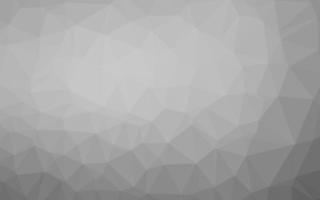 Fondo abstracto de polígono de vector gris plateado claro.