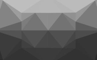 Light Silver, Gray vector polygonal background.