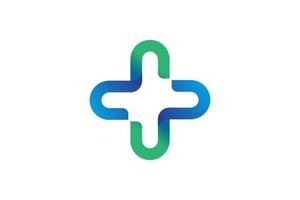 Modern Health Care Medical Logo Template. vector