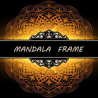 Mandala pattern design template
