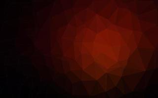 Dark Red vector shining triangular background.