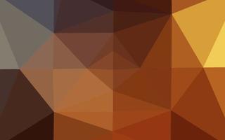 Dark Orange vector triangle mosaic template.