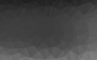 Dark Silver, Gray vector polygonal template.