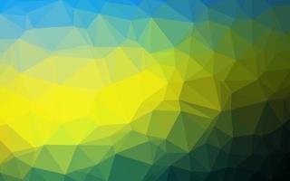 textura de triángulo borroso vector azul oscuro, amarillo.