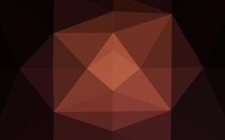 Dark Red vector polygonal background.