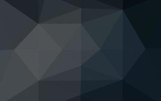 Dark Black vector shining triangular pattern.