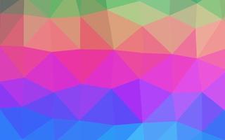 multicolor claro, plantilla de triángulo borroso de vector de arco iris.