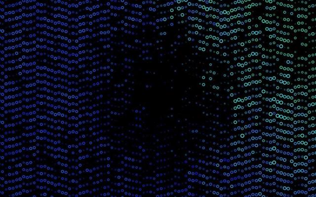 Light Blue, Green vector pattern with spheres.