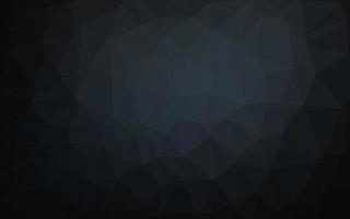 Dark Black vector polygonal pattern.