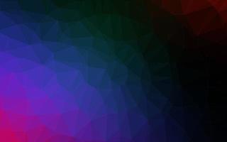 Dark Multicolor, Rainbow vector polygon abstract layout.