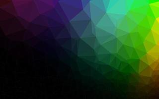 Dark Multicolor, Rainbow vector low poly texture.