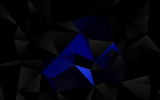 Dark BLUE vector shining triangular pattern.