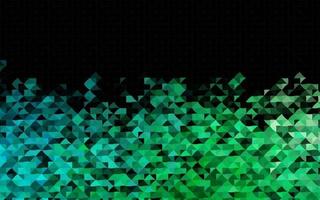 Dark Blue, Green vector template with crystals, triangles.