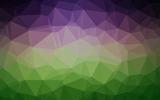 Dark Pink, Green vector polygon abstract backdrop.