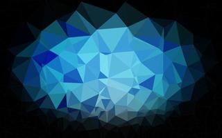 Dark BLUE vector abstract polygonal layout.