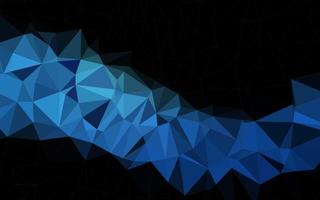 Dark BLUE vector polygon abstract layout.