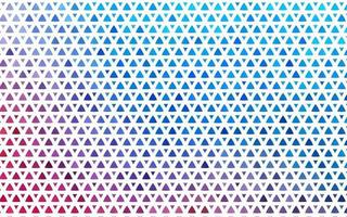 Light Blue, Red vector seamless template with crystals, triangles.