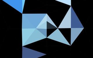 Dark BLUE vector low poly texture.