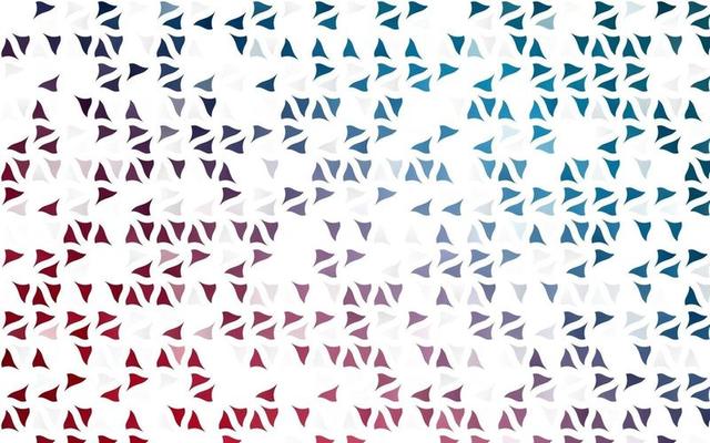 Light Blue, Red vector template with crystals, triangles.