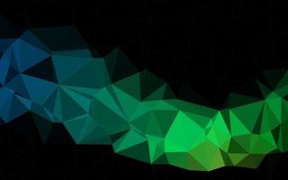 Dark Blue, Green vector polygonal template.