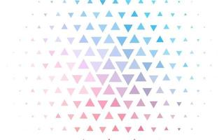 Light Blue, Red vector template with crystals, triangles.