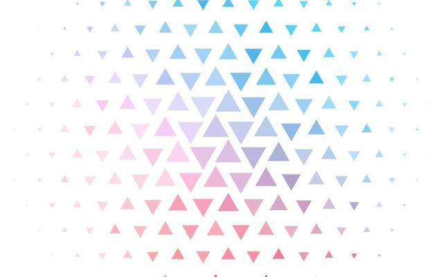 Light Blue, Red vector template with crystals, triangles.