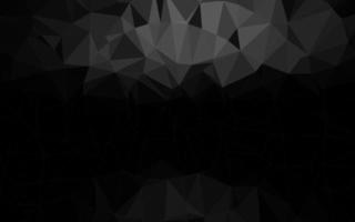 Dark Black vector abstract mosaic pattern.