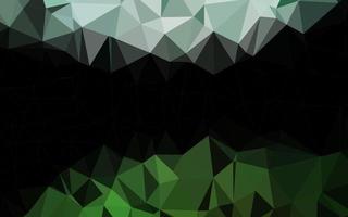 Light Green vector triangle mosaic texture.