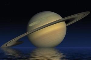 Planet Saturn. Elements of the furnished by NASA. photo